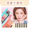 30 Pcs Disposable Sponge Eye Shadow Sticks with 3 Horsehair