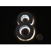 4 Inch House Numbers 6000k LED, Modern Address Signs for