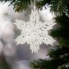 Glittered 3-D Acrylic Snowflake Ornament