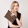 Leopard Makeup Bag, Women Cheetah Large Capacity Zipper Cosmetic Bag