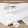 LotuFlor Table Protector Pad with Flannel Backing, Heavy-Duty Vinyl Table