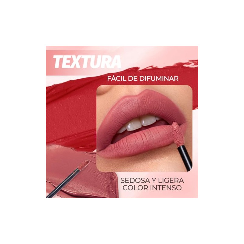 ULTRAMO Labial Líquido Mate | 16H Larga Duración, No Transfiere