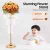 KOLHGNSE 4 Tier Wedding Flower Stand, Geometric Gold Centerpiece Table