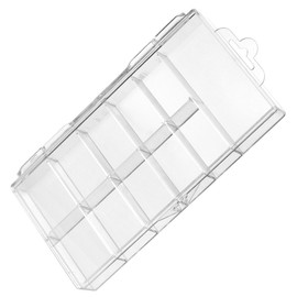 Acrylic Clear False Nail Tips Empty Storage Box Case Unit Container