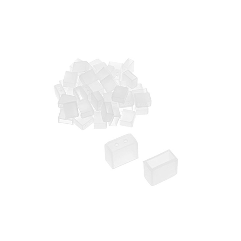 uxcell 50pcs Silicone Plug Fit 3528 8mm Wide LED Tube