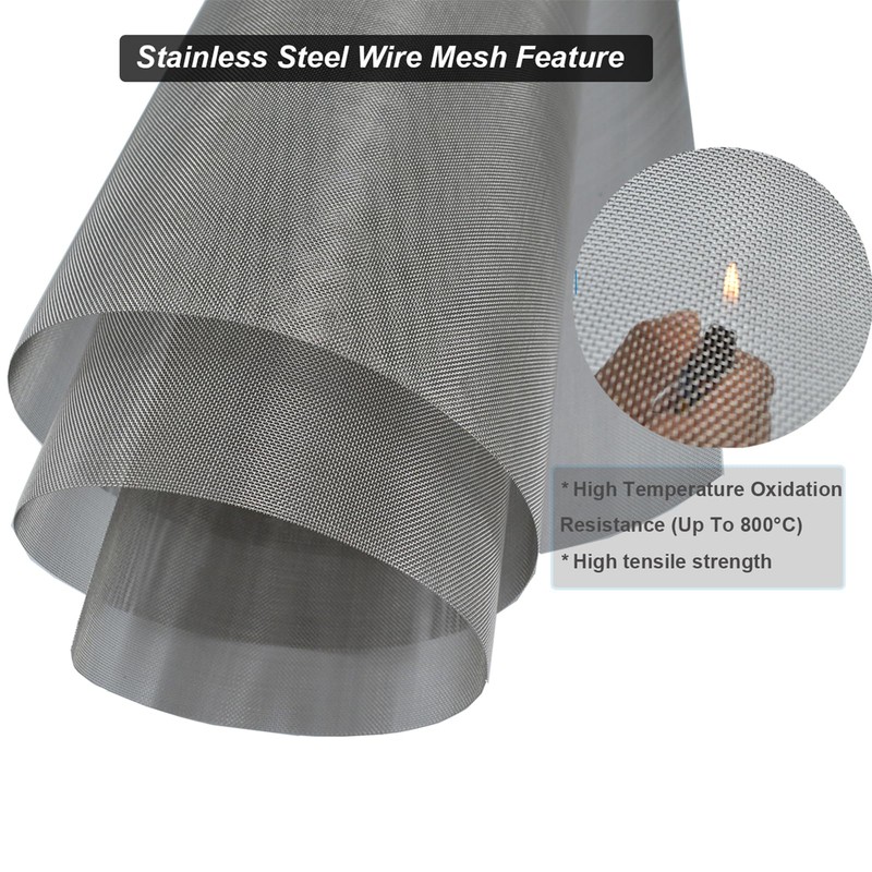 YAGJIA 6PACK 304 Stainless Steel Metal Mesh Screen, 12"x8"(30x21cm) Vent