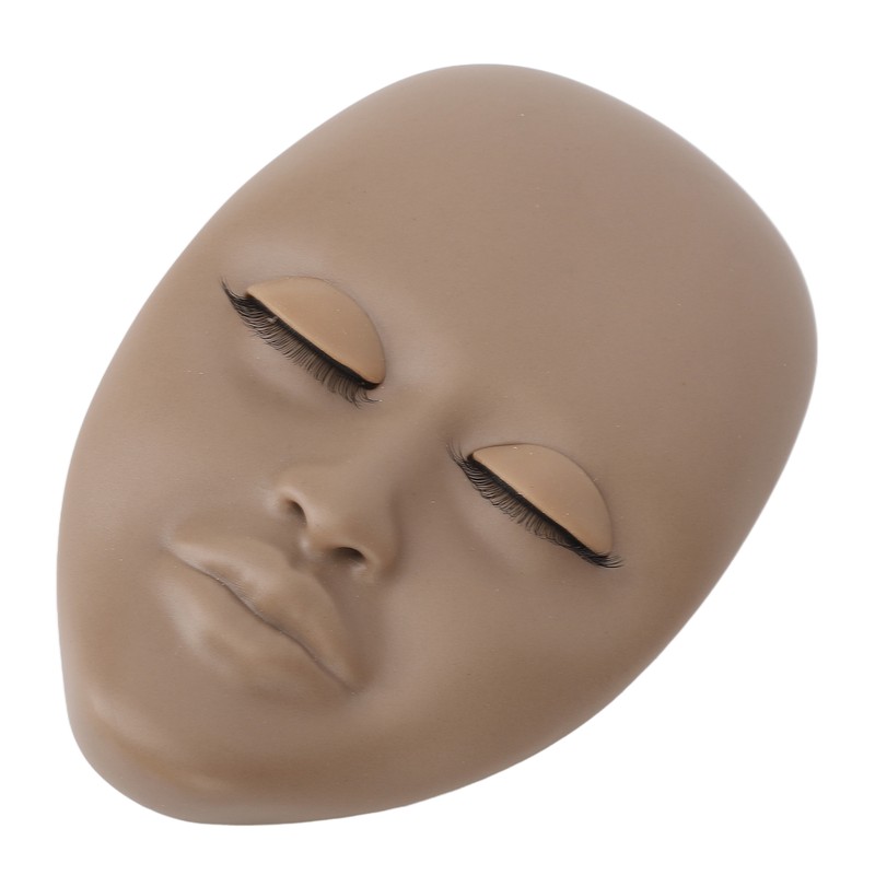 Lash Mannequin Head Reusable Soft Rubber 3D Effects Replaced Eyelids
