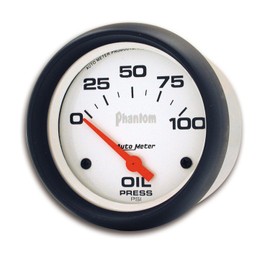 Auto Meter 5827 Phantom Electric Oil Pressure Gauge, 2.625 in.