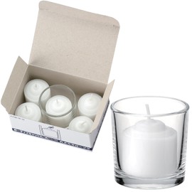 Kameyama Votive (Large) with Cups, Pack of 5, Approx. 8 Hours Candle