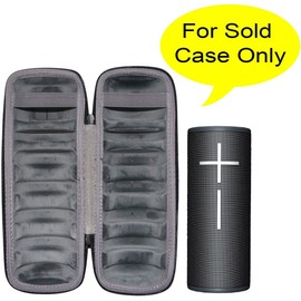 co2CREA Hard Travel Case Replacement for Ultimate Ears UE Boom 4 / Boom 3 Portable Bluetooth Wireless Speaker (Black case for Speaker & Charging Dock)
