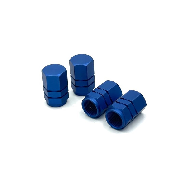 COTRAX Aluminum Air Valve Cap Set of 4 Tire Wheel