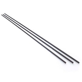 Carbon Fiber Rod, 0.06 inch (1.5 mm), Diameter 7.9 inches (200 mm) Long Carbon Fiber, DIY Rod, Accessories, Pack of 10