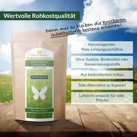 500 g Barley Grass Pressings with 30% Spirulina, Raw Food Quality, 1000 Tablets of 500 mg from Young Grasses, Alternative to Capsules, Gentle Processing at Low Temperatures (500 g)