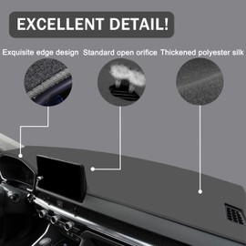 Dash Cover for Honda CR-V CRV Accessories 2023 2024 2025 Dashboard Cover Center Console Dash Mat Carpet Protector Sunshield No Glare Non-Slip Pad Custom Fit, All Gray