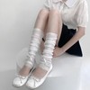 Sweet Star Versatile New Ballet Style Ice Silk Bow Leg Sleeves for Spring/Summer One Size / White 5ea