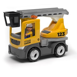 MultiGO Build Sandpit Toy for Children from 3 Years - Large Rotary Ladder Vehicle with Driver - Sand Toy for Outdoor Games - Car for the Garden