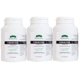 JL Bragg's Medicinal Charcoal Tablets J.L Bragg's Charcoal Tablets 250, Pack of 3
