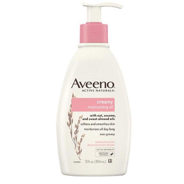 AVEENO Active Naturals Creamy Moisturizing Oil 12 oz (Pack of 5)