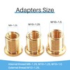 YIUIY M8x1.25, M10x1.25, M10x1.5 Shift Knob Adapters Gear Shifter Knob