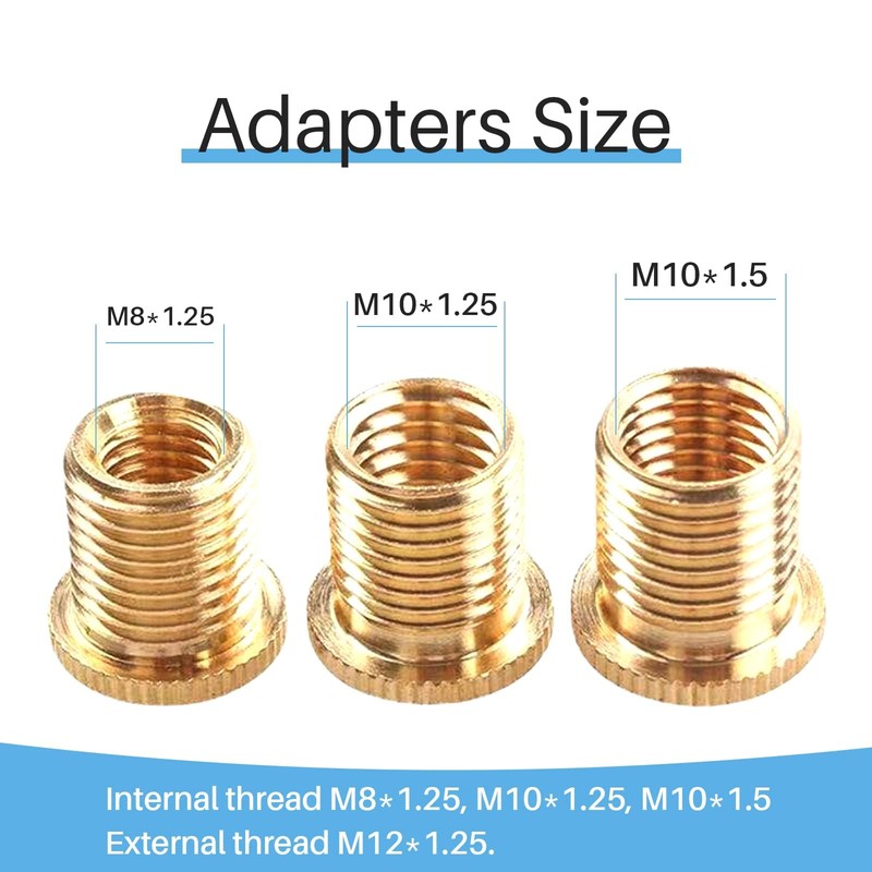 YIUIY M8x1.25, M10x1.25, M10x1.5 Shift Knob Adapters Gear Shifter Knob