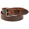 Distressed Leather Belt, Worn Leather Look, 100% Full Grain Leather
