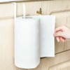 2Pcs Carbon Steel Paper Towel Holders,Roll Dispenser for Plastic Wrap