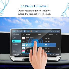 SKTU 2PCS for 2025+ VW Tiguan Screen Protector 12.9 Inch for 2025+ Volkswagen Tiguan 12.9-Inch Navigation 2025 Tiguan Accessories [High Clarity, Anti-Scratch, Anti-Glare]