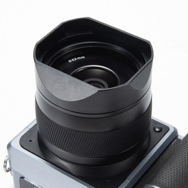 XCD 4/45P Square Metal Lens Hood with Lens Cap for Hasselblad XCD 45mm f/4 P Camera Metal Accessories (Black)