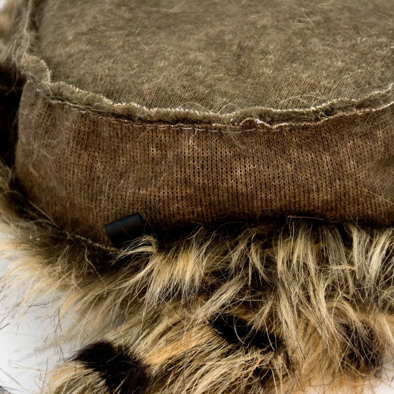 Boone's Mill | Coonskin Cap | Synthetic Fur and Tail