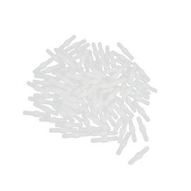 INFINAUTO Car Garden White 4mm Plastic Tube Pipe Hose Connector Joiner 100 Pcs Stylish Design
