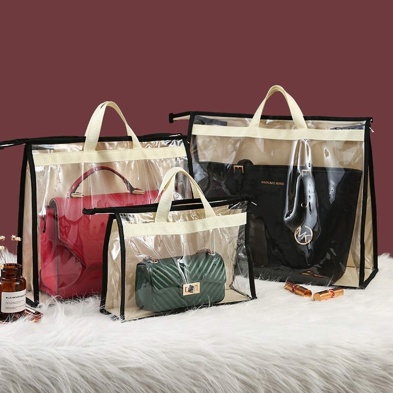 CINPIUK Clear Handbag Storage Bags Purse Organizer for Closet, Zipper