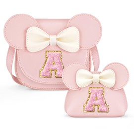 QLOVEA Toddler Purse Gifts for Girls - Birthday Gifts for 3 4 5 6 7 8 Year Old Girl, Little Girl Purse Kids Wallet Crossbody Bag (A, Pink)