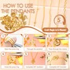 Meneng Necklace Jewelry Making Kit: 10 Rolls 78.7 Feet 18K
