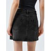 Cicy Bell Womens Jean Skirts Casual Wrap Button Asymmetrical Hem