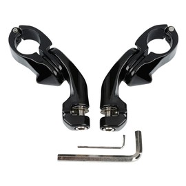 TCMT 32mm 1 1/4" Highway Engine Guard Bar Highway Footpegs Mount Kit Fits For Harley Touring Road King Street Glide Road Glide Electra Glide Softail Sportster Dyna with 1-1/4" Engine Guards