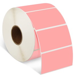 iDPRT 2.28' 1.18' Multi-Purpose Direct Thermal Labels (58mm30mm), Self-Adhesive Thermal Sticker for Address, Barcode, Compatible with iDPRT, Rollo, Zebra, etc, 1 Roll - 1000pcs, Pink