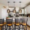 XSDeTu 2 Pack Farmhouse Pendant Lights, Modern Black Hanging Light