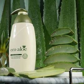 Fresh aloe scented natural soothing moisturizing body lotion 500ml / 신선한 알로에향 자연유래 진정보습 바디로션 500ml