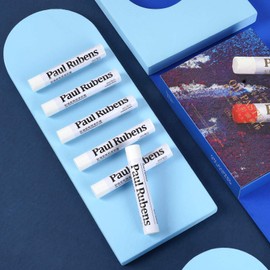 Paul Rubens 6 Pcs White Oil Pastel Set, Specially for Mixing with Other Colour Oil Pastels, Suitable for Painting Clouds and Waves, etc.