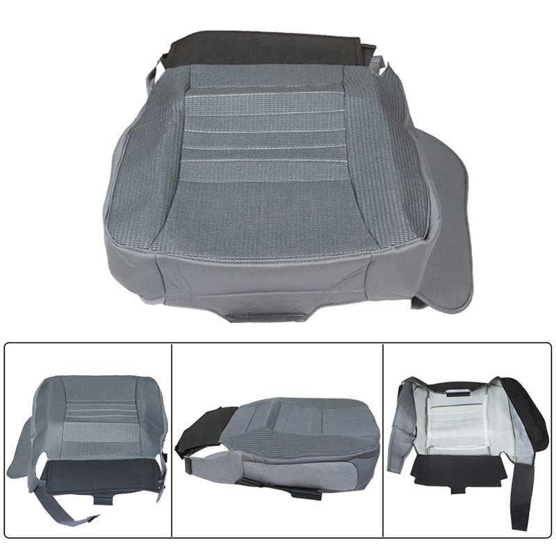 labwork Driver Side Bottom Cloth Seat Cover Gray Replacement for