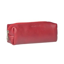 Ruitertassen Pencil Case Leather Large Pen Roll Pencil Case Red Saddle Leather