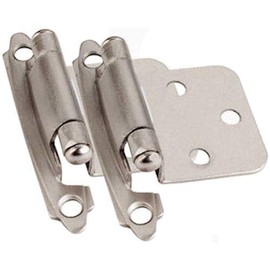 Cosmas 17139-SN Satin Nickel Hinge Variable Overlay (Pair) [17139-SN]