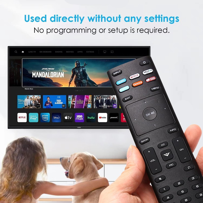 Universal Remote Control Replacement for Vizio Smart TV E60-E3 D24f-F1
