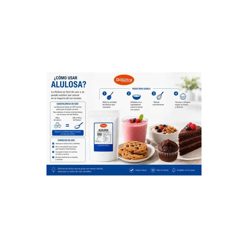 Alulosa (allulose) Endulzante Sin Calorias Keto 100 Gr