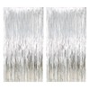 MAEXUS Tassel Curtains, 2 Pcs 200x100cm Glitter Curtain Glamorous Metallic