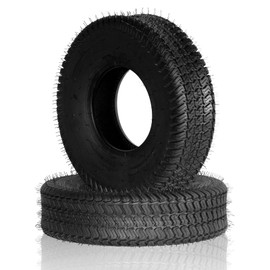 MOTORHOT 2 Pcs 18x6.50-8 Lawn Mower Tractor Tires 4PR 18x6.50x8 Lawn & Garden Turf Golf Cart Tires Tubeless