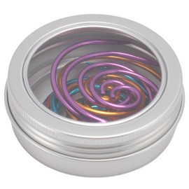 9Pcs Spiral Cable Knitting Needle with Storage Box, 1.57in Metal Spiral Cable Needle, Circular Knitting Needles, Cable Needles for Knitting, Cable Needle Shawl Pin for Knitting