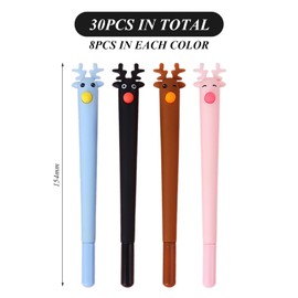 32 Pieces of Cartoon Style Pens, Creative Ballpoint Pens, Cute Stationery Pens, Writing Supplies, Study and Office Supplies
