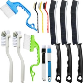 13PCS Crevice Cleaning Brush Set,Multifunctional Cleaning Brush Tools,Hard Bristle Crevice Cleaning Supplies Best Tool for Kitchen and Household (14)