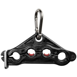 Tectran 4-Hole TEC-Clamp for Tractor-Trailer Connection Lines | Stainless Steel Clip | Black